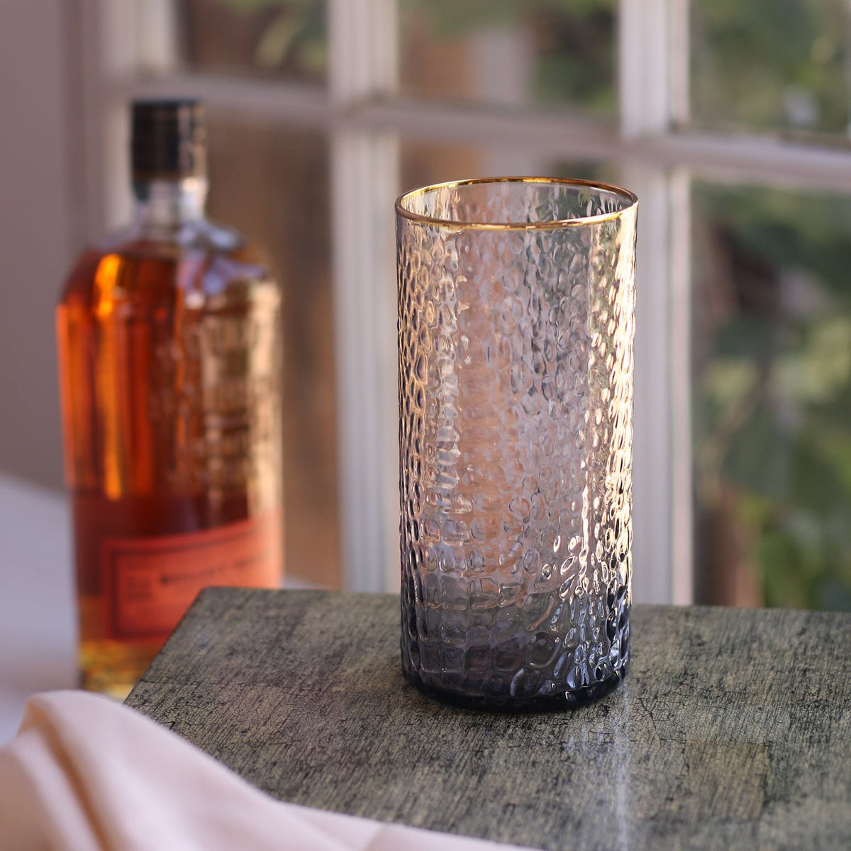 beatriz-ball-wholesale-glass-croc-highball-with-gold-rim-set-of-4-smoke-grey