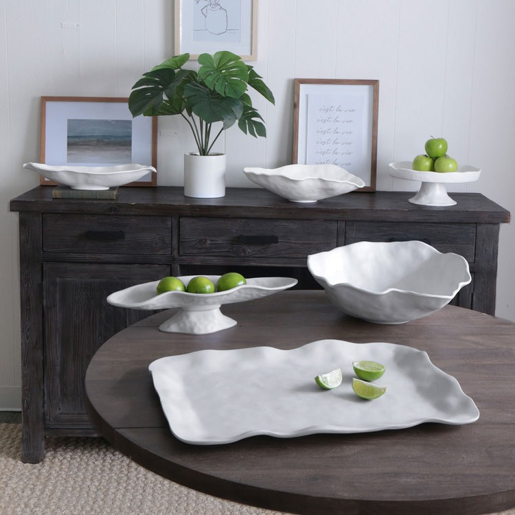 VIDA Nube Large Round Bowl (White)