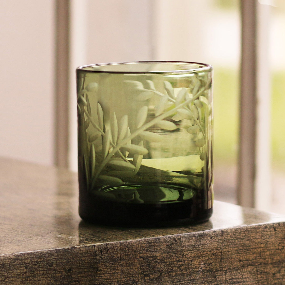 beatriz-ball-wholesale-glass-fern-double-old-fashioned-set-of-4-dark-green