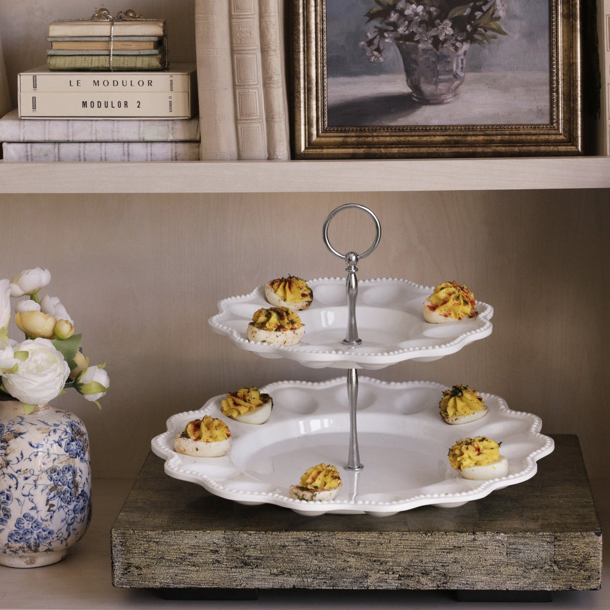 vida-alegria-two-tiered-egg-server-white