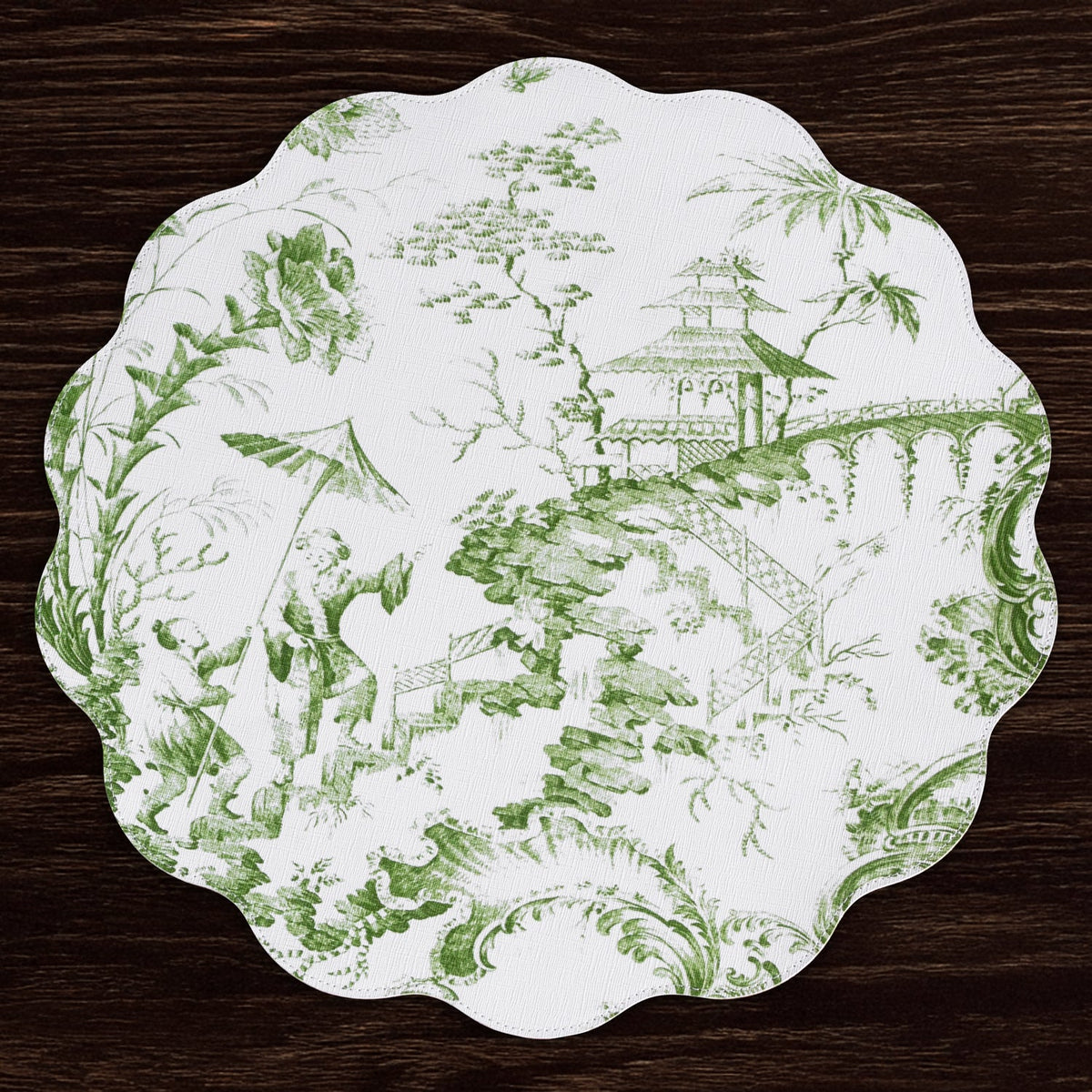 vida-chinoiserie-reversible-round-placemats-set-of-4-green-white