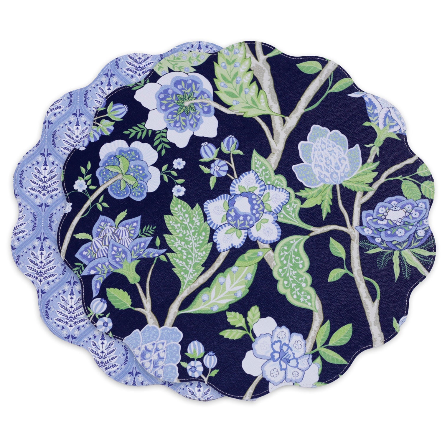 vida-blooms-branches-reversible-round-placemats-set-of-4-navy-green