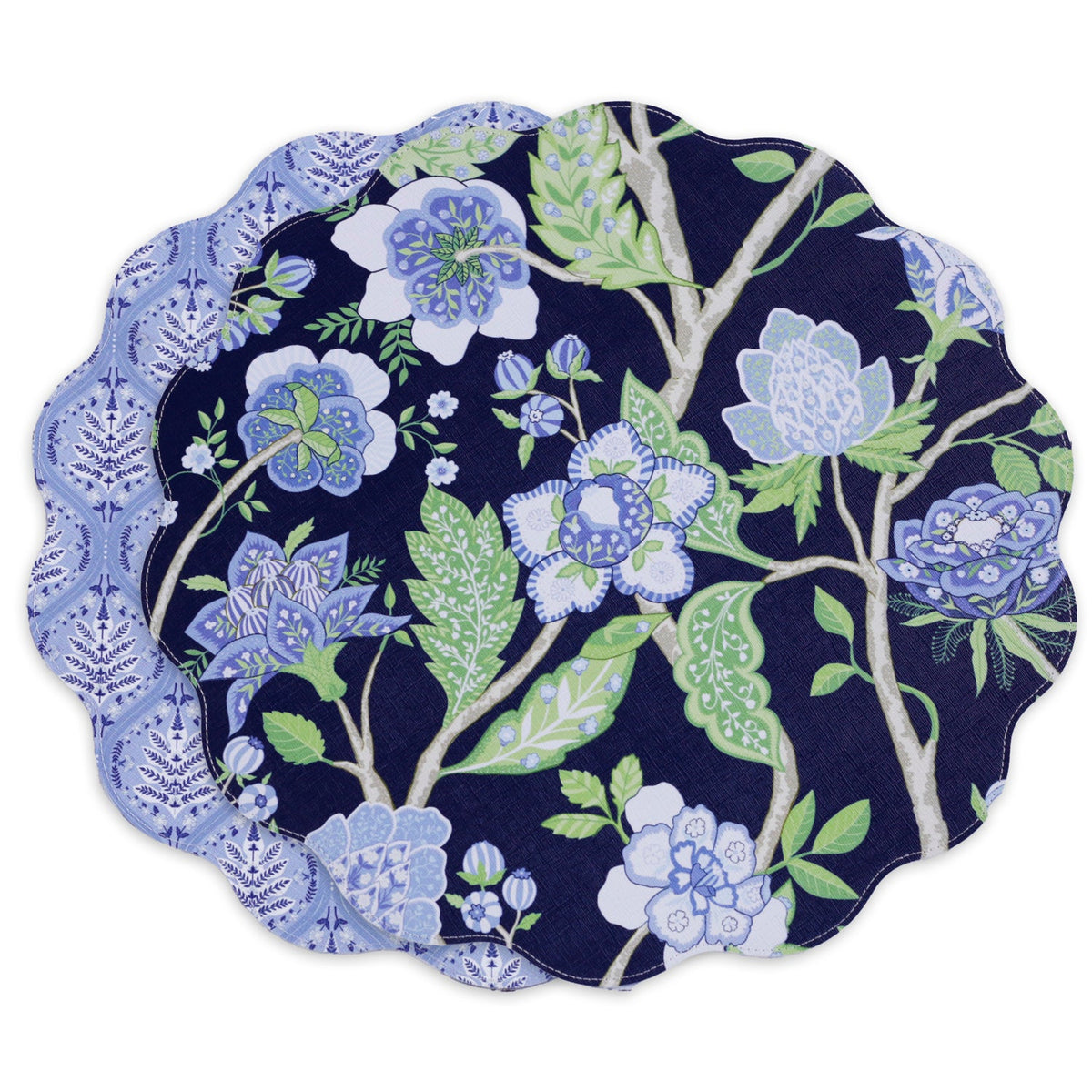 vida-blooms-branches-reversible-round-placemats-set-of-4-navy-green