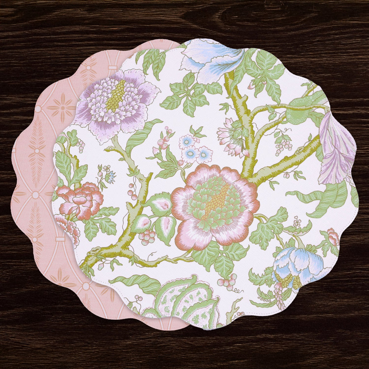 vida-blooms-branches-reversible-round-placemats-set-of-4-pastel-pink-blue