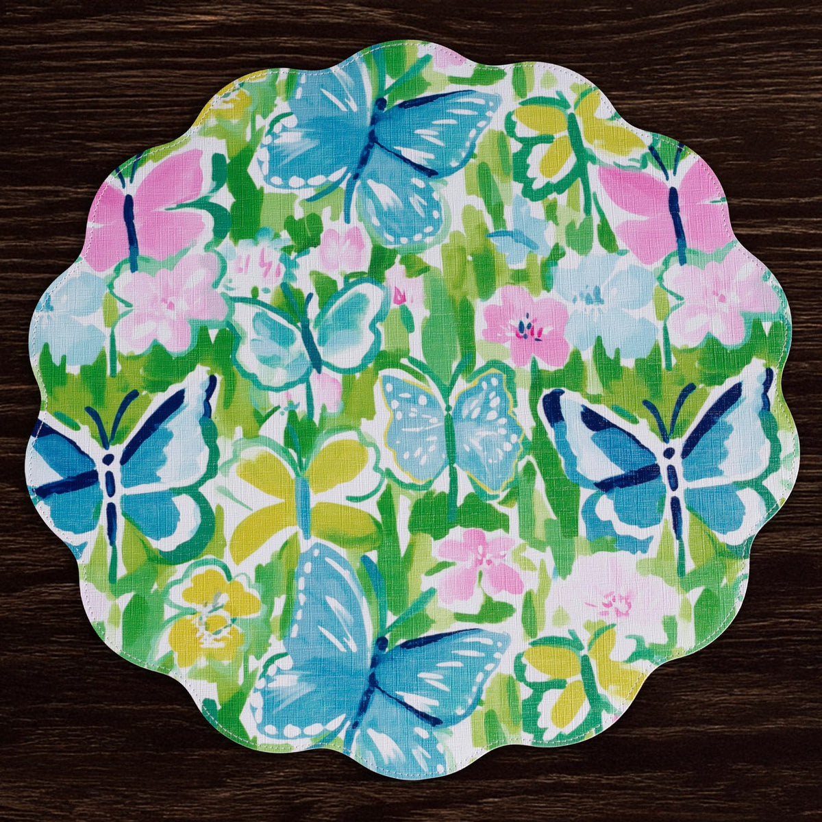 vida-butterfly-garden-flowers-reversible-round-placemats-set-of-4-pastel