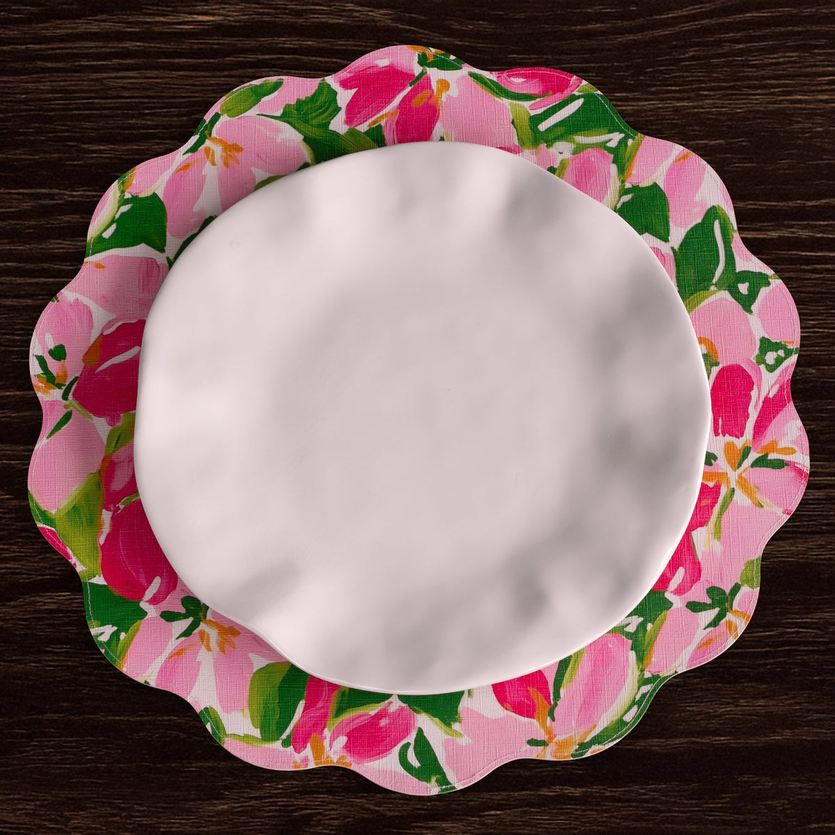 vida-butterflies-flowers-reversible-round-placemats-set-of-4-pink-green