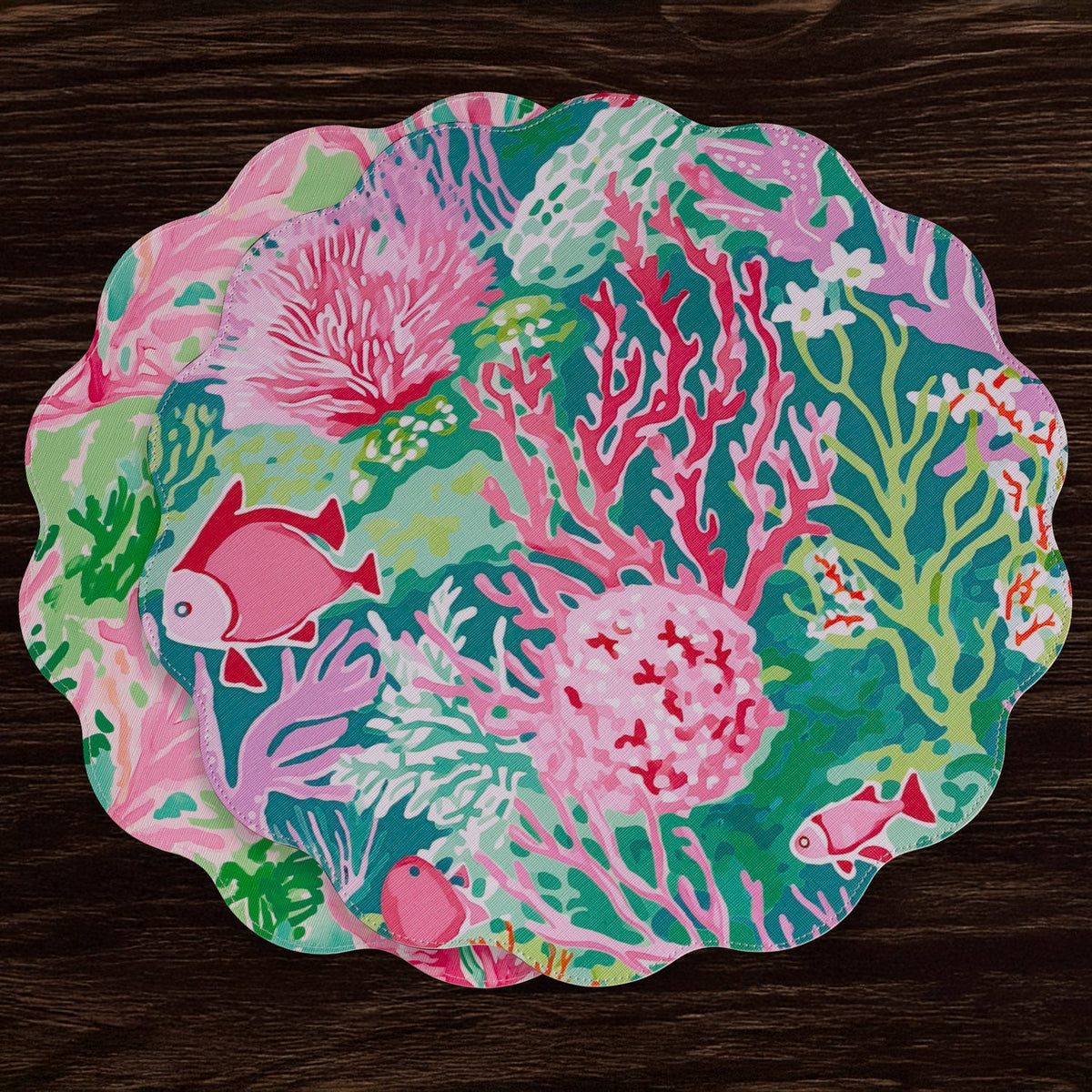 vida-coral-reef-reversible-round-placemats-set-of-4-multi