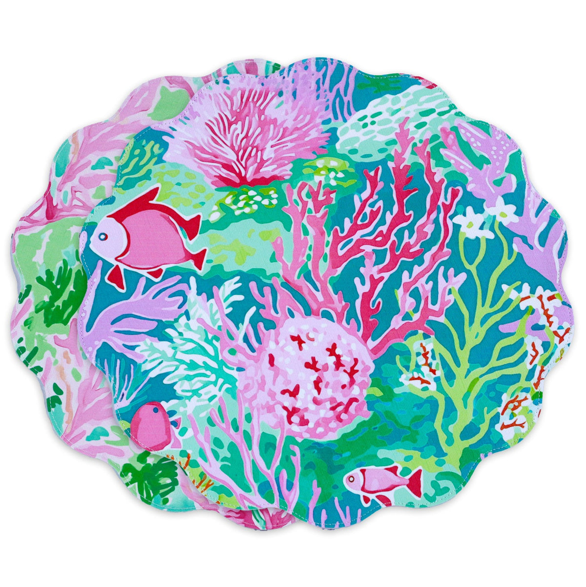 vida-coral-reef-reversible-round-placemats-set-of-4-multi