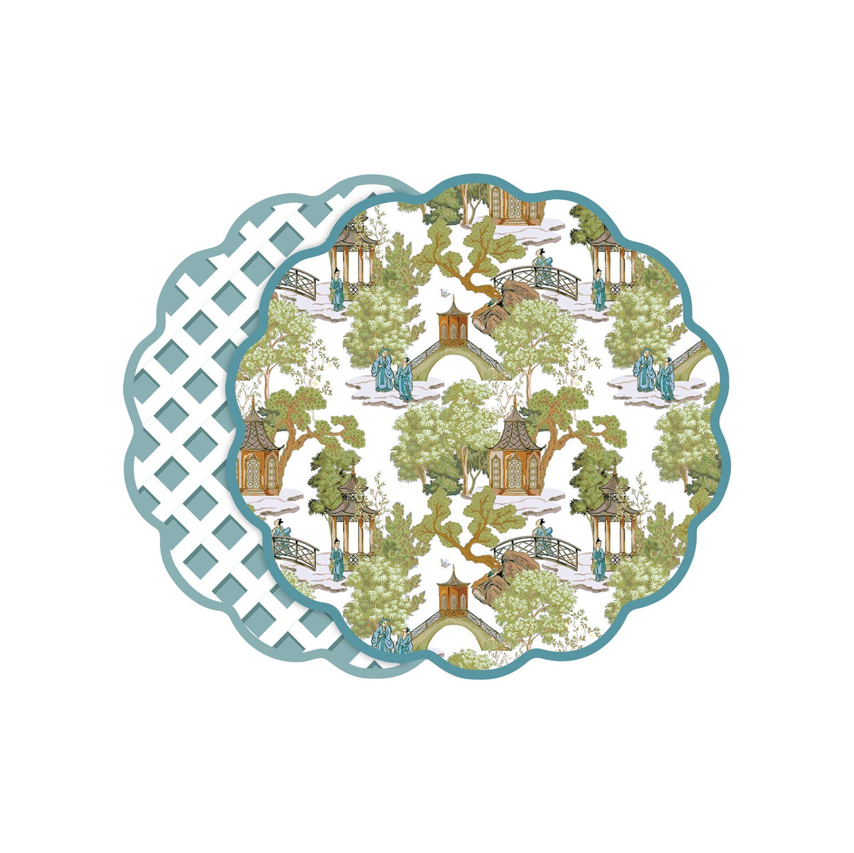 vida-pagoda-and-lattice-reversible-placemats-set-of-4-blue-green