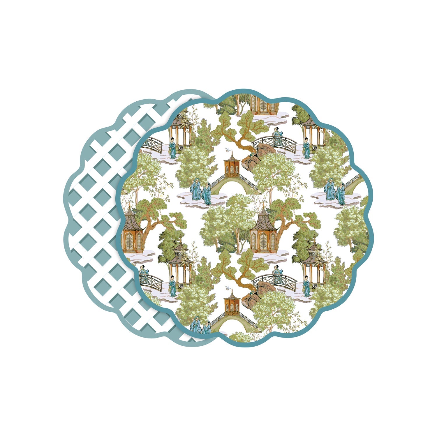 vida-pagoda-and-lattice-reversible-placemats-set-of-4-blue-green