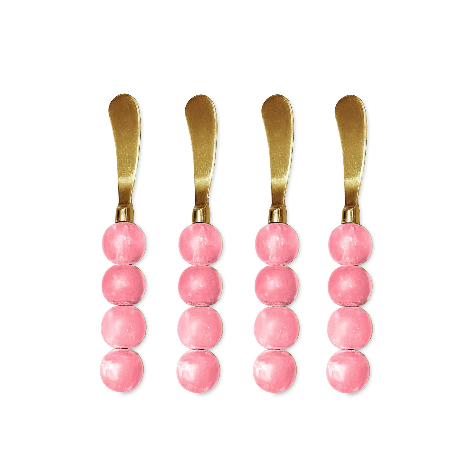 resin-sorbet-spreaders-set-of-4-raspberry