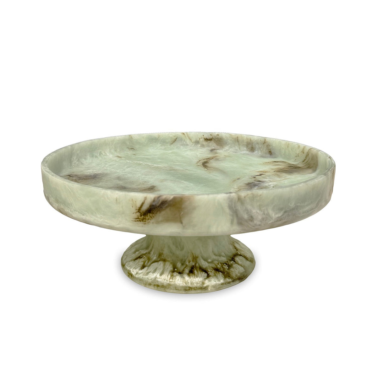 resin-giada-pedestal-cake-plate-jade-swirl