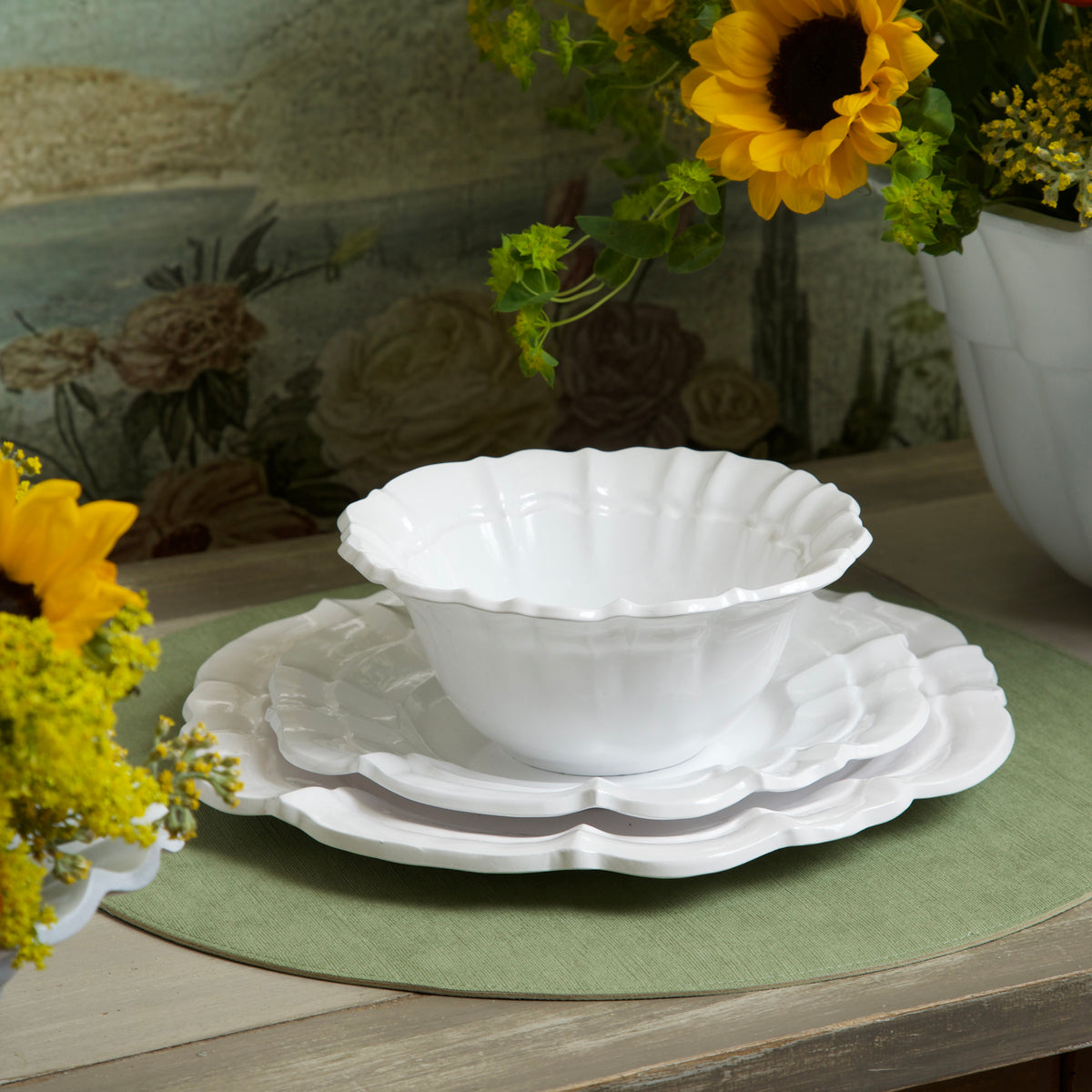 VIDA Tuscany Dinner Plate Set of 4 (White)