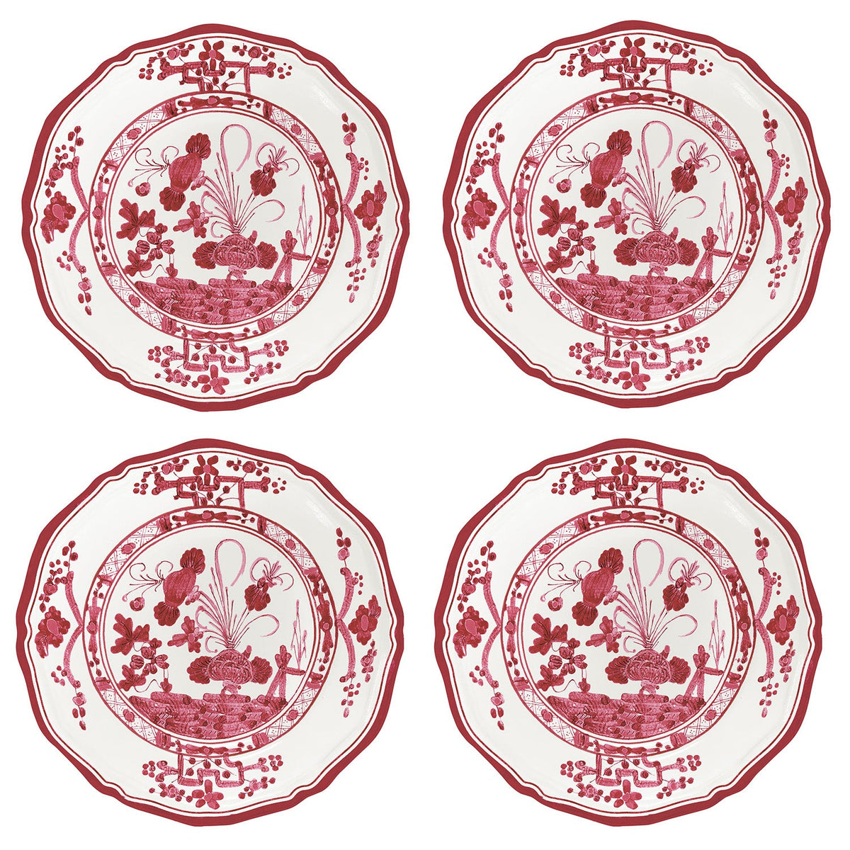 vida-faenza-appetizer-plate-set-of-4-red-and-white