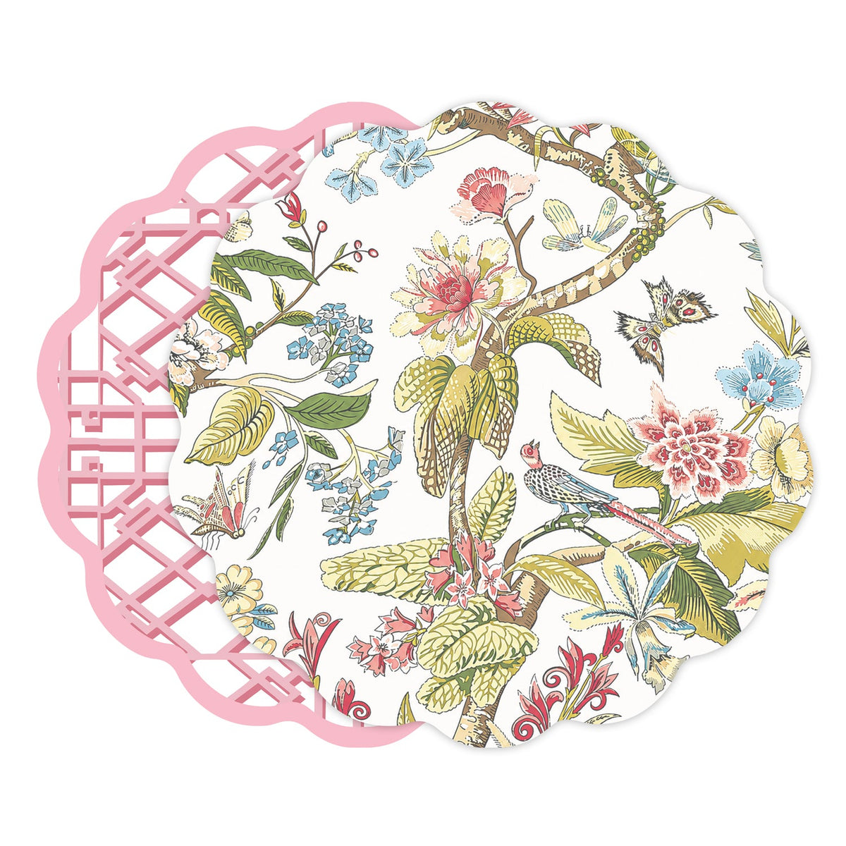 vida-floral-and-trellis-reversible-placemats-set-of-4-multi-pink