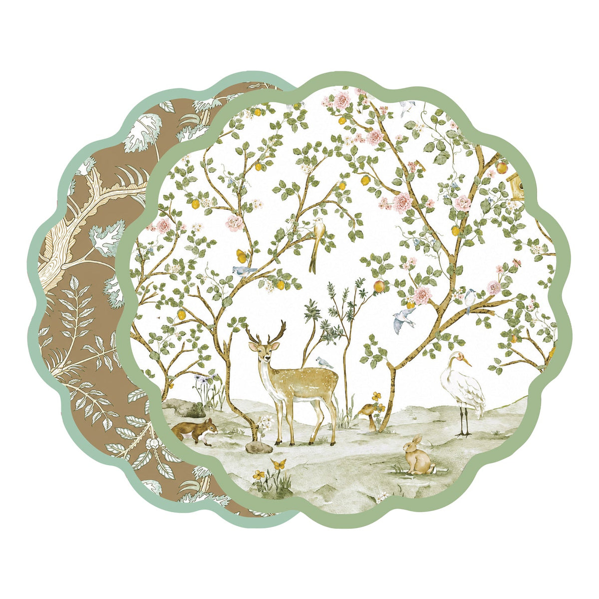 vida-forest-animals-and-branches-reversible-placemats-set-of-4-green-brown