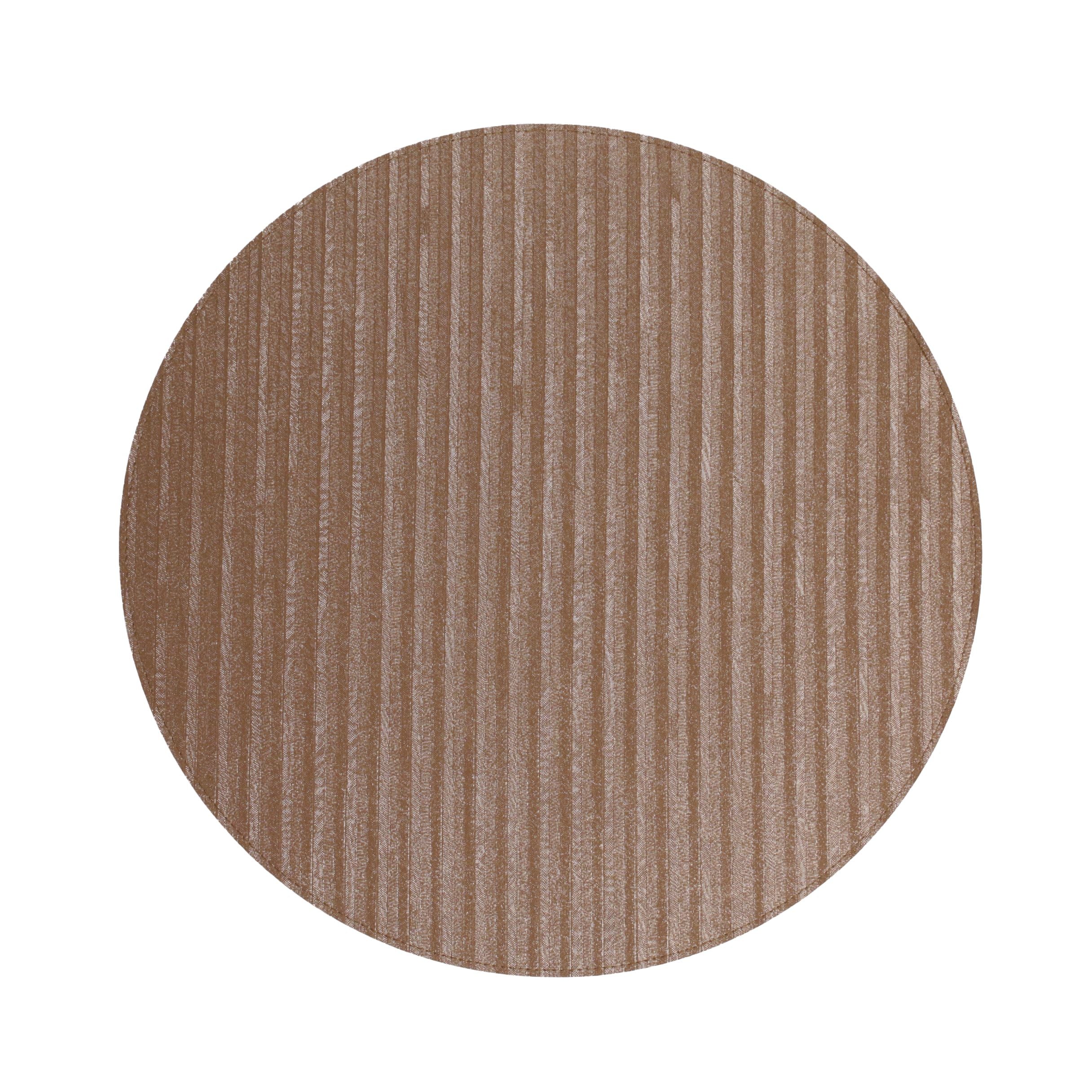 VIDA Striped Metallic Placemats Set of 4 (Bronze)