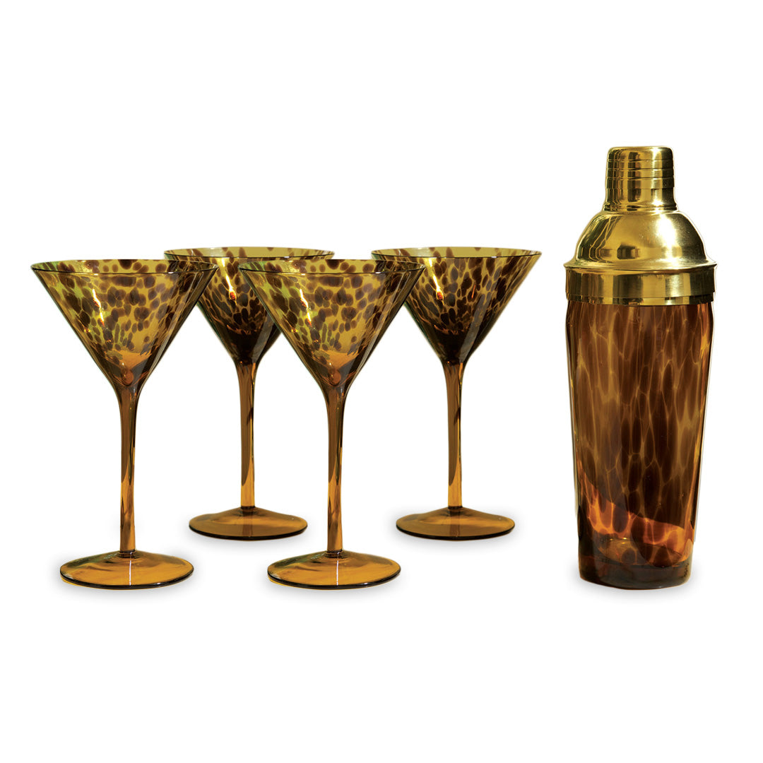glass-tortoise-martini-and-shaker-set-of-4