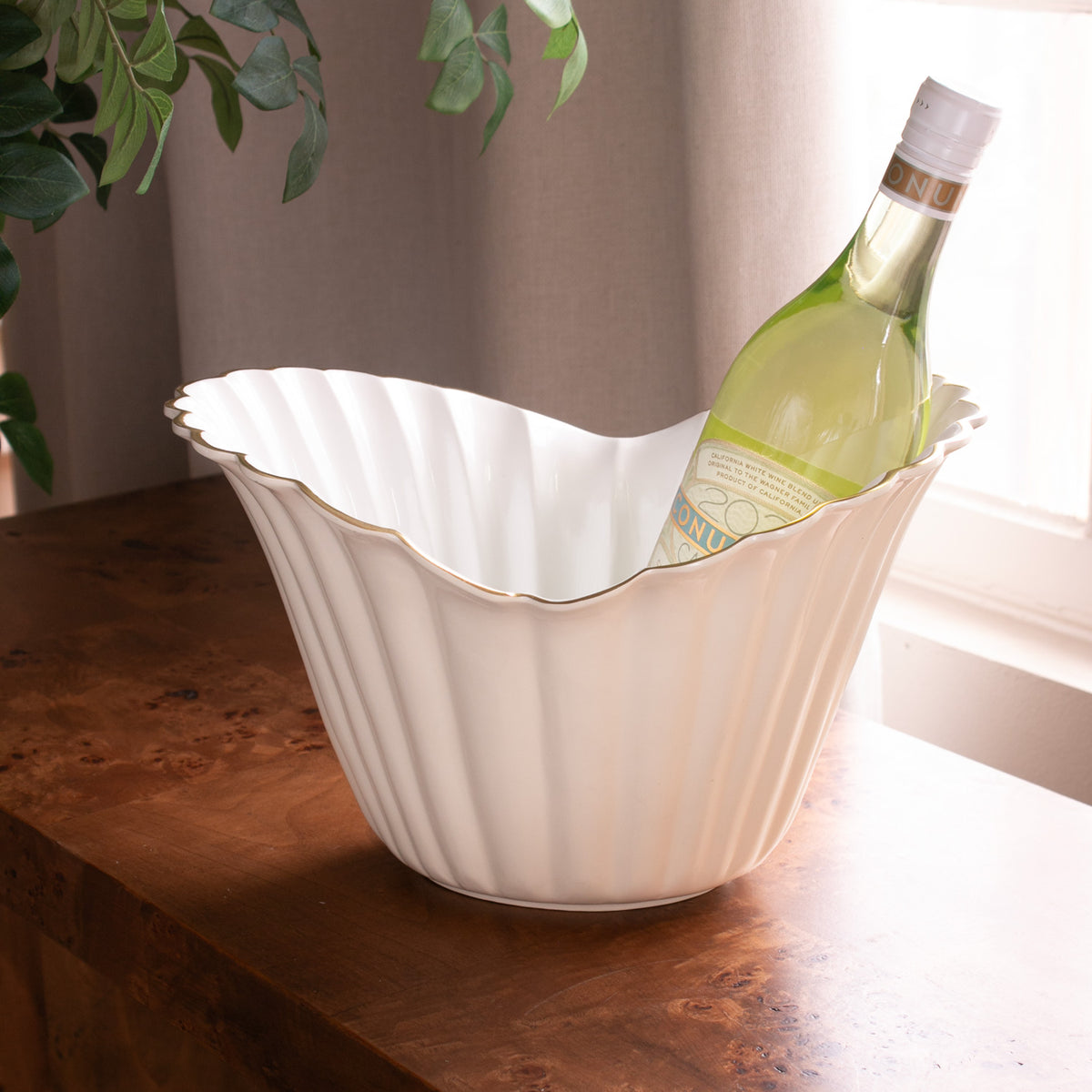 ENCANTO Vienna Large Ice Bucket (Cream and White)