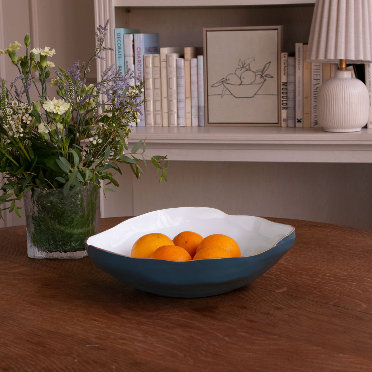 ENCANTO Nuevo Large Bowl (Midnight & White)