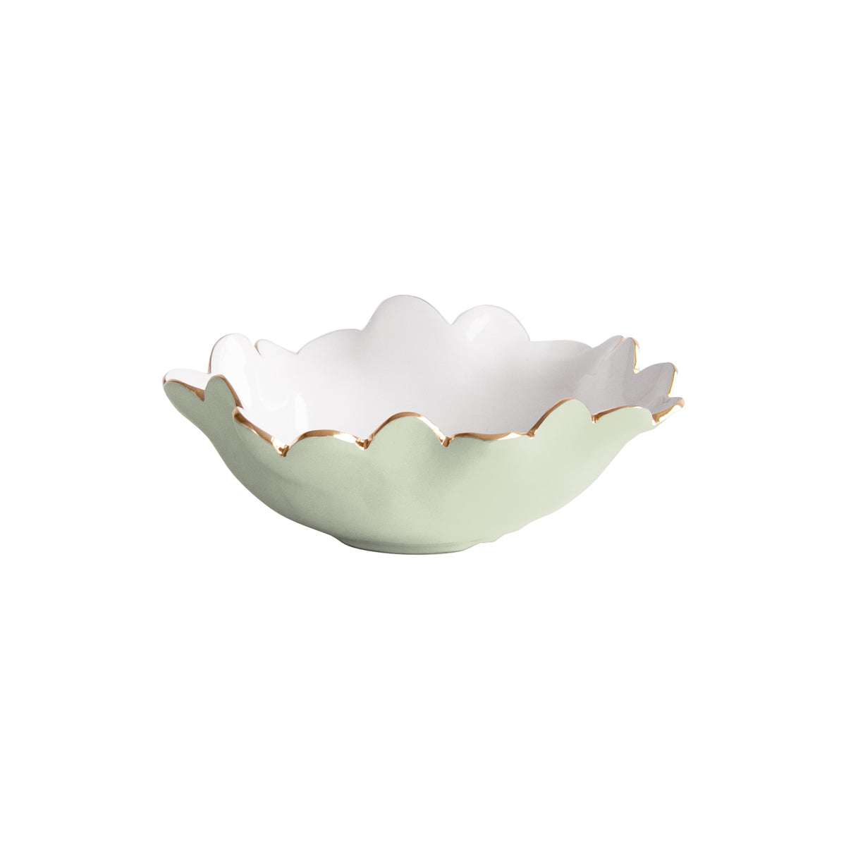 ENCANTO Colette Mini Round Bowl (Pistachio and White)