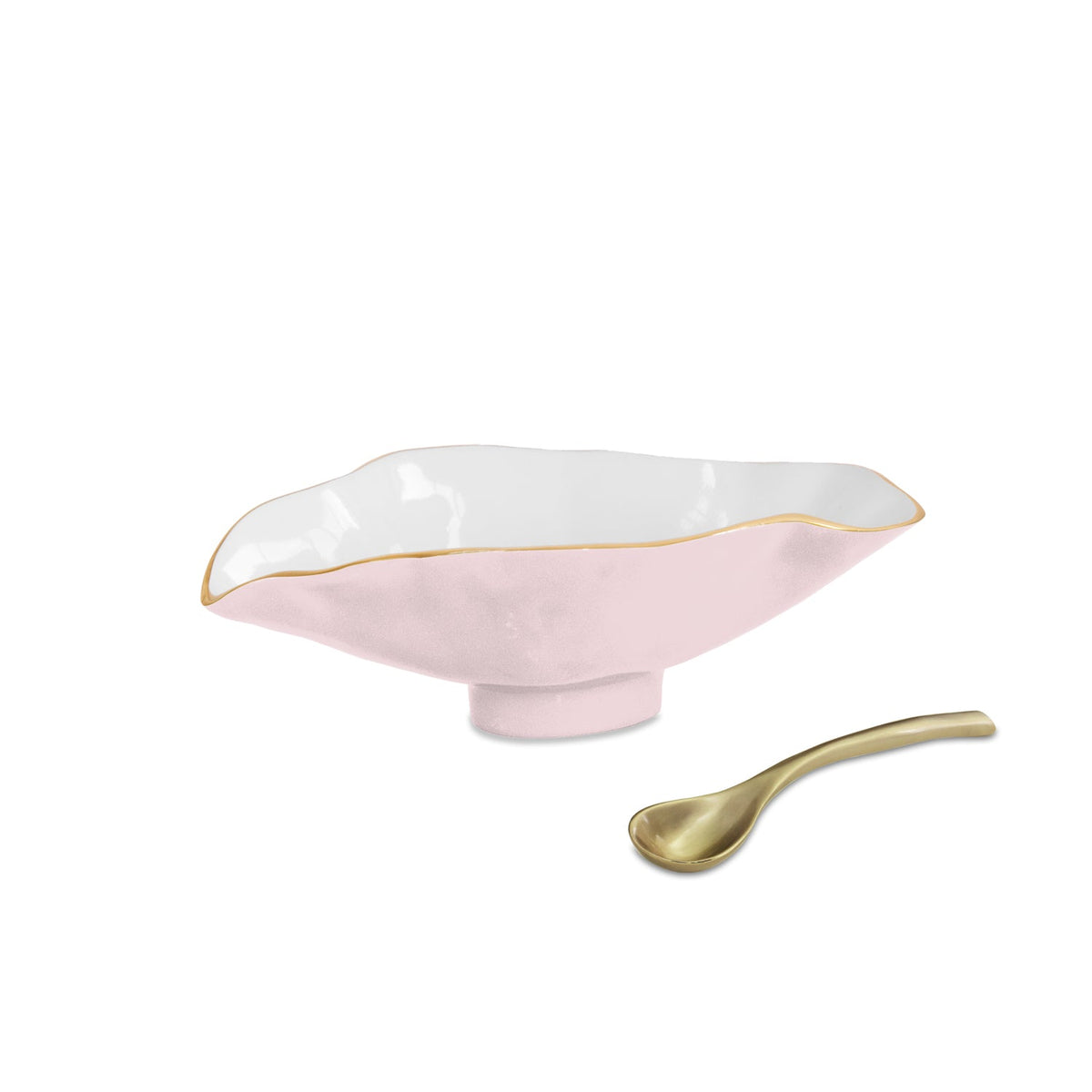 encanto-claire-small-oval-bowl-with-spoon-camelia-white-and-gold