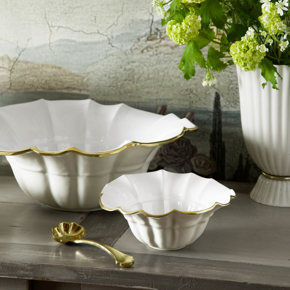 ENCANTO Tuscany Small Bowl (Cream and White)