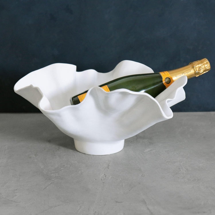 VIDA Bloom Wine Bucket (White)