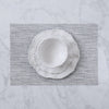 FINAL SALE - VIDA Rectangular Woven Placemats Set of 4 (Grey)