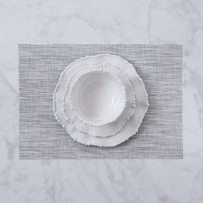 FINAL SALE - VIDA Rectangular Woven Placemats Set of 4 (Grey)
