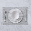FINAL SALE - VIDA Rectangular Woven Placemats Set of 4 (Grey)
