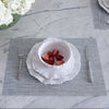 FINAL SALE - VIDA Rectangular Woven Placemats Set of 4 (Grey)