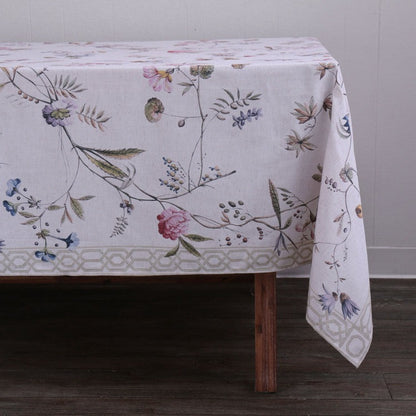 FINAL SALE - LINENS Gabrielle Tablecloth 70 x120 (Floral)