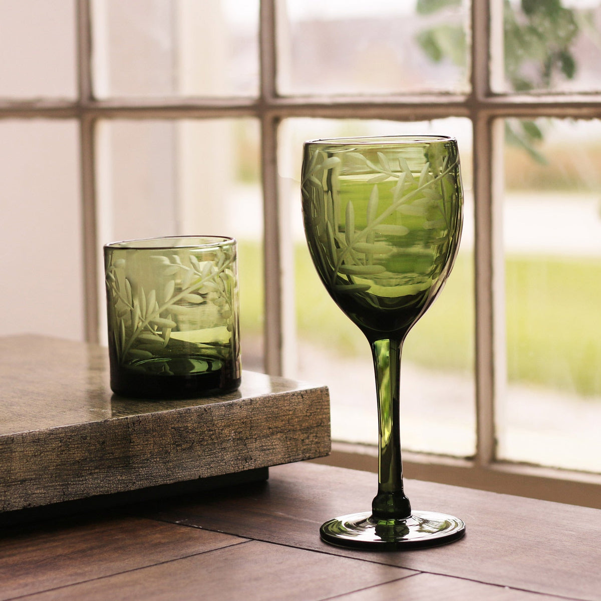 beatriz-ball-wholesale-glass-fern-double-old-fashioned-set-of-4-dark-green
