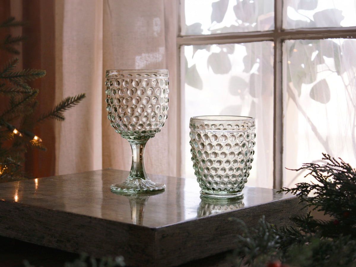 beatriz-ball-wholesale-glass-hobnail-all-purpose-set-of-4-moss-green