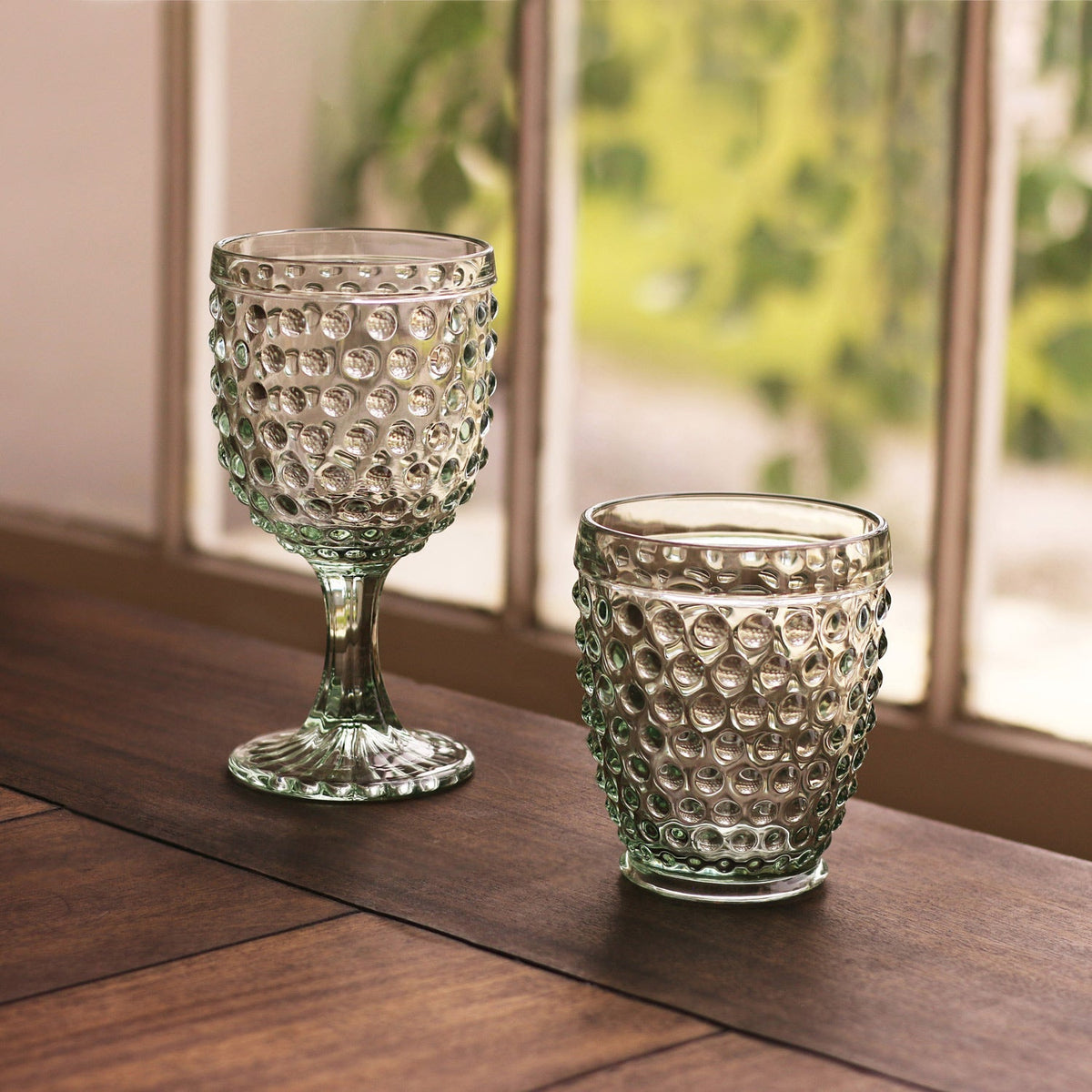 beatriz-ball-wholesale-glass-hobnail-double-old-fashioned-set-of-4-moss-green