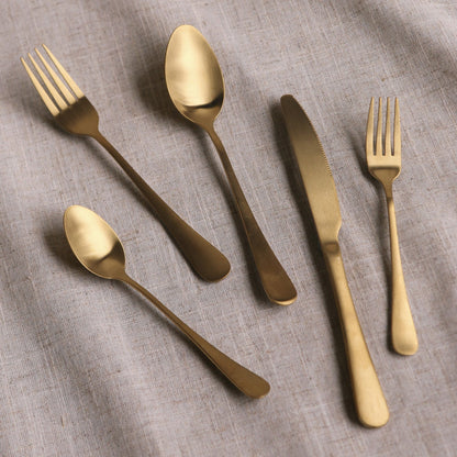 beatriz-ball-wholesale-vida-droplet-stainless-flatware-set-of-5-full-brushed-champagne-gold