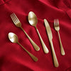 beatriz-ball-wholesale-vida-droplet-stainless-flatware-set-of-5-full-brushed-champagne-gold