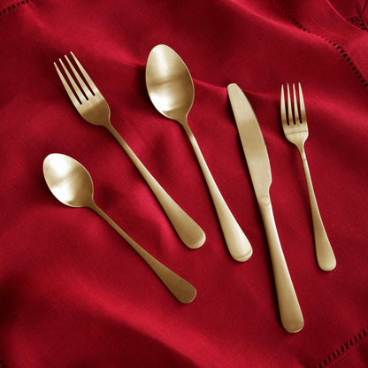 beatriz-ball-wholesale-vida-droplet-stainless-flatware-set-of-5-full-brushed-champagne-gold