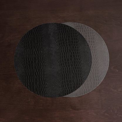 beatriz-ball-wholesale-vida-croc-reversible-16-round-placemats-set-of-4-black-and-grey