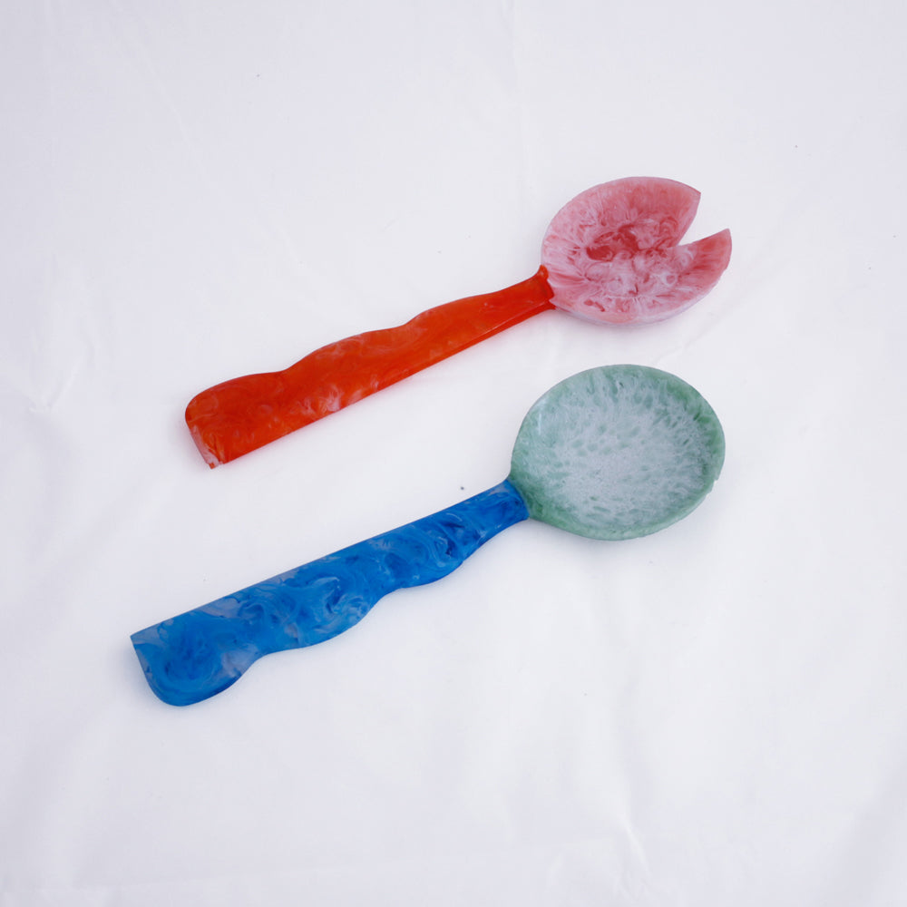 beatriz-ball-wholesale-resin-rio-bubble-salad-servers-orange-and-blue