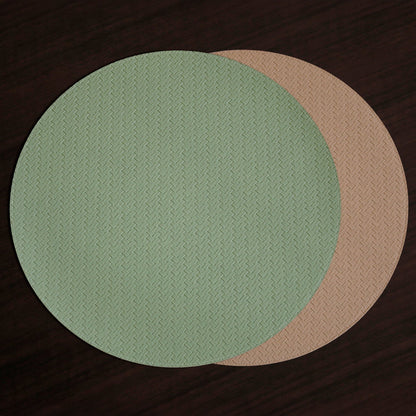 beatriz-ball-wholesale-vida-snakeskin-reversible-15-round-placemats-set-of-4-medium-green-and-tan