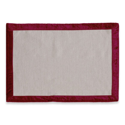 linens-velluto-napkins-with-border-set-of-4-beige-and-red