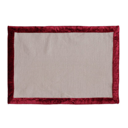 linens-velluto-placemats-with-border-set-of-4-beige-and-red