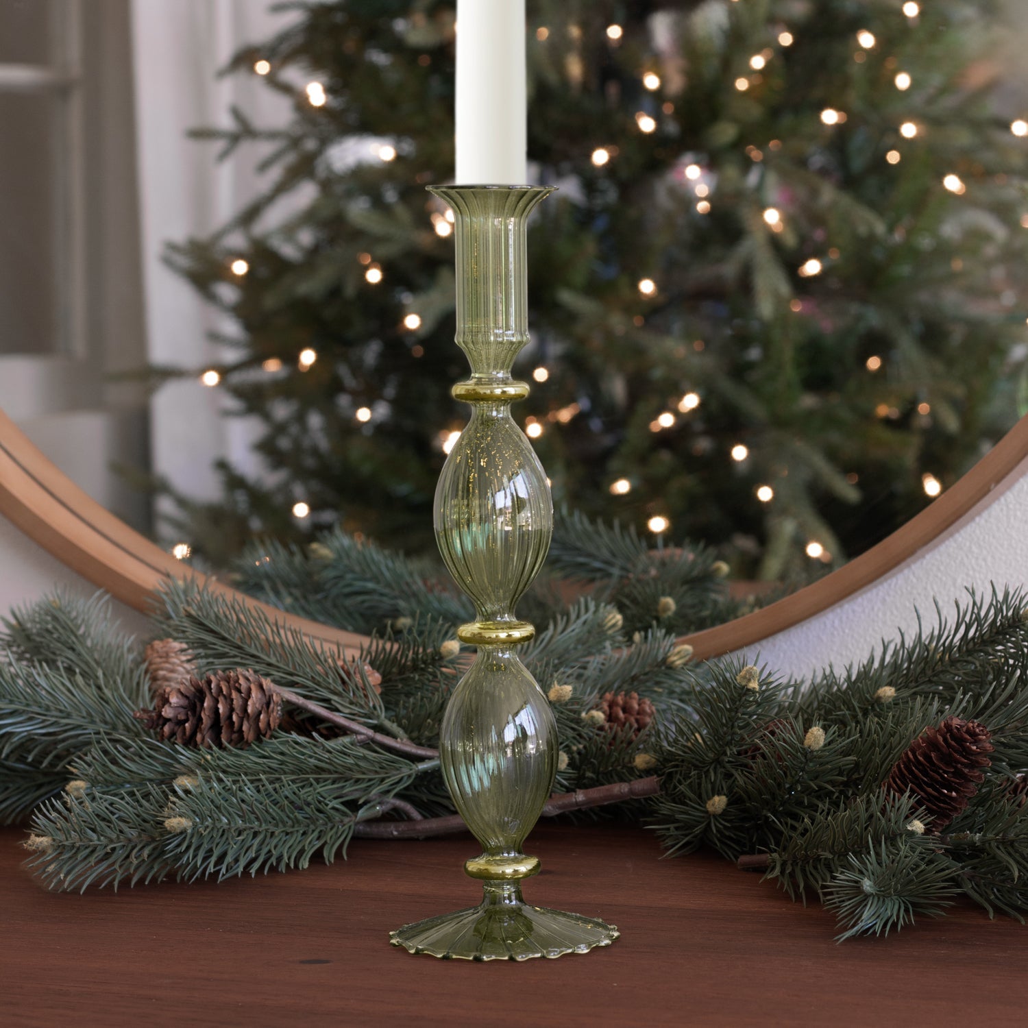 beatriz-ball-wholesale-glass-cambridge-beryl-10-candlestick-holder-set-of-2-green-and-gold