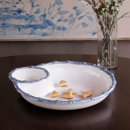 vida-bamboo-large-chip-dip-bowl-white-and-blue