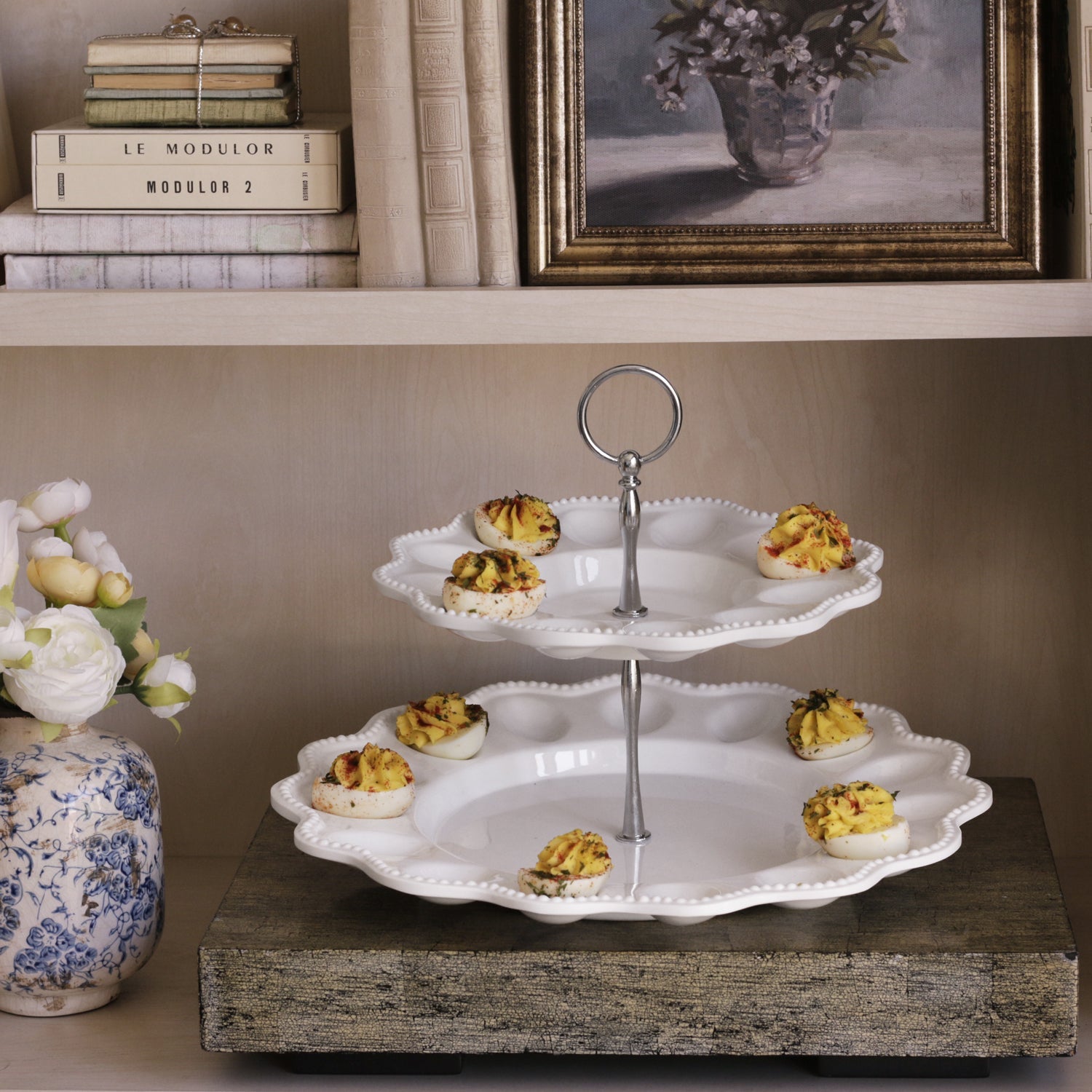 vida-alegria-two-tiered-egg-server-white