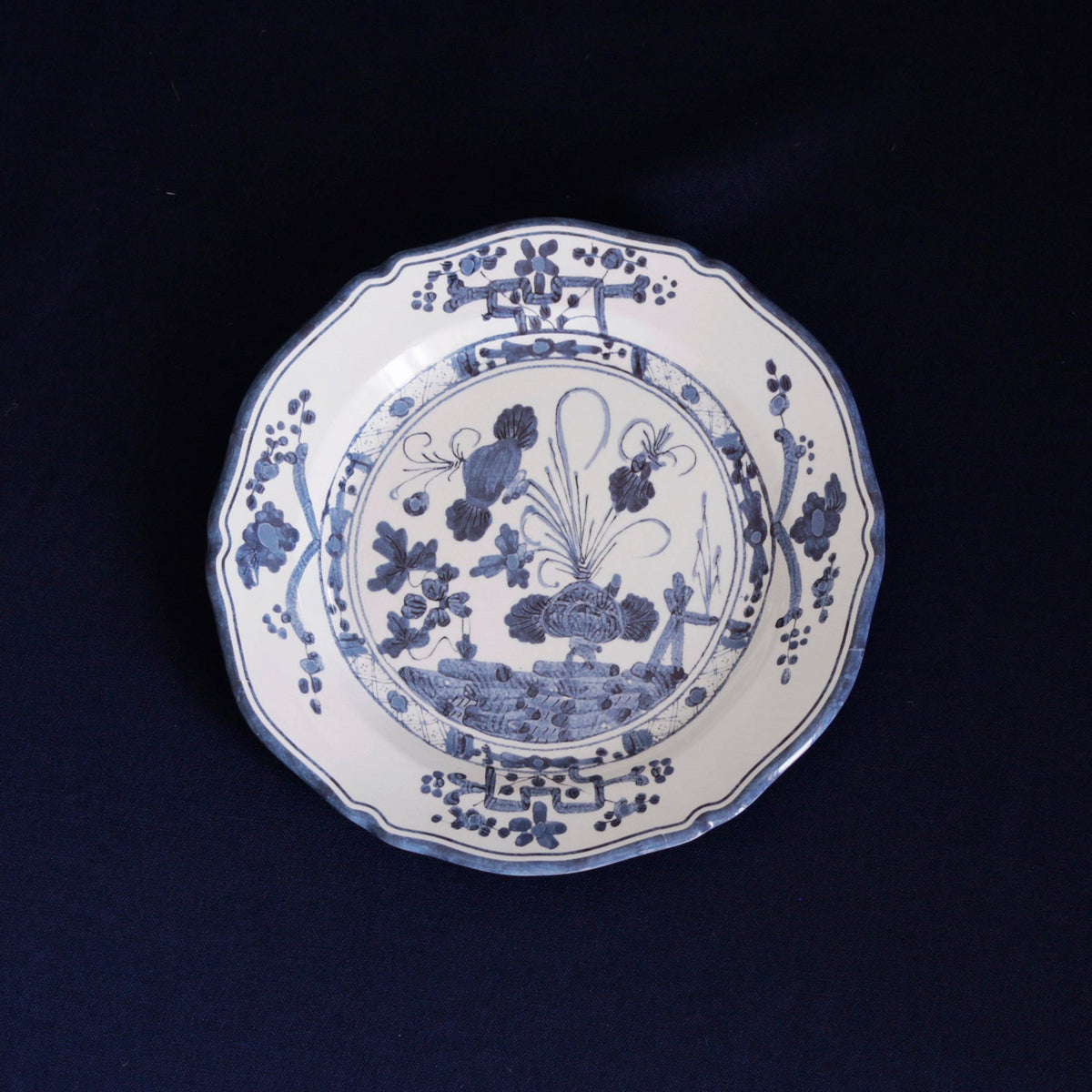 vida-faenza-9-salad-plate-set-of-4-white-and-blue