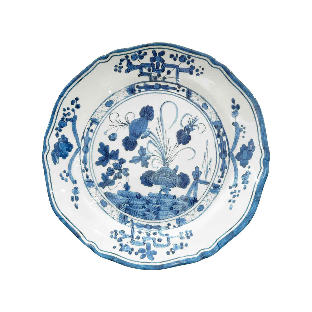 vida-faenza-9-salad-plate-set-of-4-white-and-blue