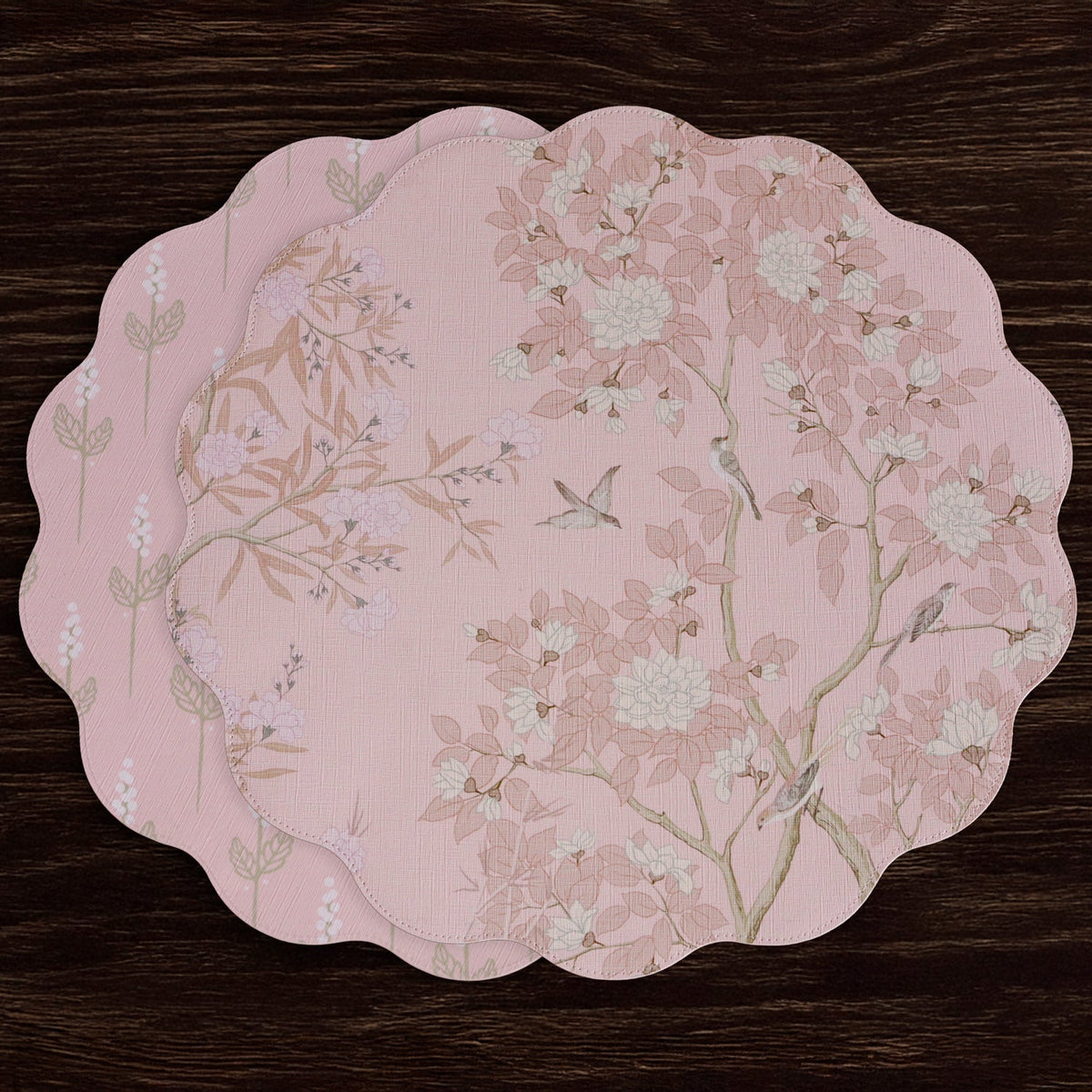 vida-chinoiserie-reversible-round-placemats-set-of-4-pink-white